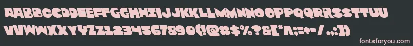 Zounderkiteleft Font – Pink Fonts on Black Background
