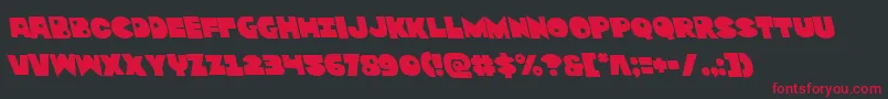 Zounderkiteleft Font – Red Fonts on Black Background