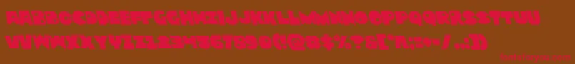 Zounderkiteleft Font – Red Fonts on Brown Background
