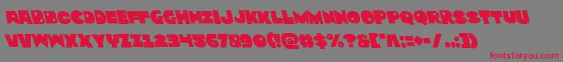 Zounderkiteleft Font – Red Fonts on Gray Background