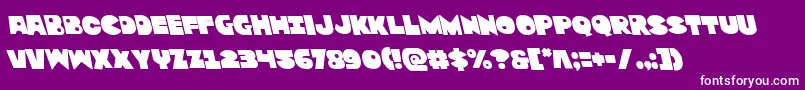 Zounderkiteleft Font – White Fonts on Purple Background