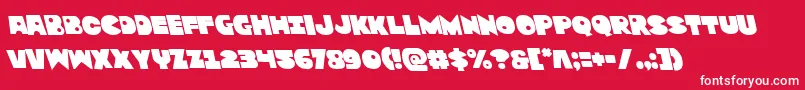 Zounderkiteleft Font – White Fonts on Red Background