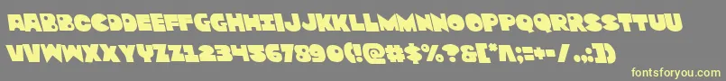 More about Zounderkiteleft Font Zounderkiteleft Font – Yellow Fonts on Gray Background