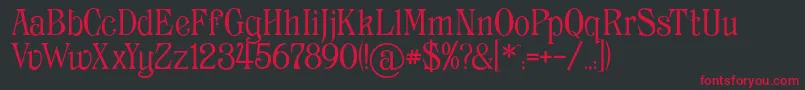 Archaic1897 Font – Red Fonts on Black Background