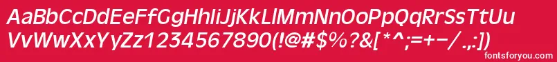 fuente OliverItalic – Fuentes Blancas Sobre Fondo Rojo