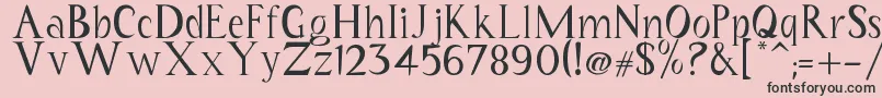 Coriannis Font – Black Fonts on Pink Background