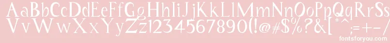 Coriannis Font – White Fonts on Pink Background