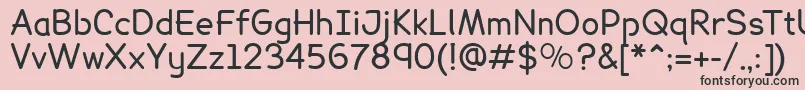Lexia Font – Black Fonts on Pink Background
