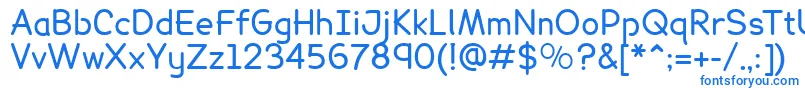 フォントLexia – 青いフォント