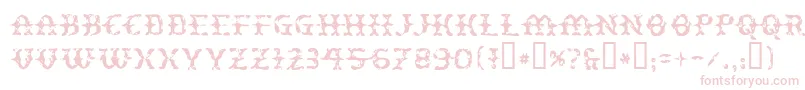 Peatloaf Font – Pink Fonts on White Background
