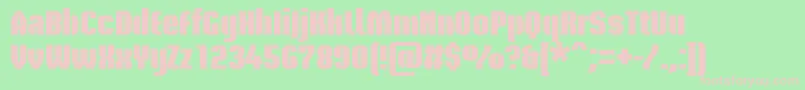 BriemakademistdBlack Font – Pink Fonts on Green Background