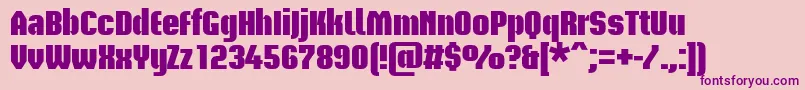 BriemakademistdBlack Font – Purple Fonts on Pink Background