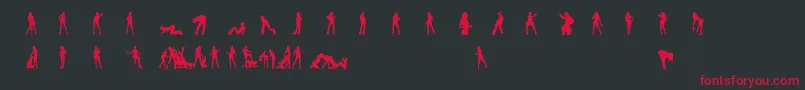 N0rpicons1 Font – Red Fonts on Black Background