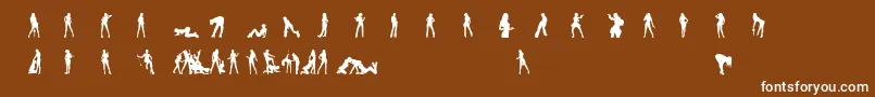 N0rpicons1 Font – White Fonts on Brown Background
