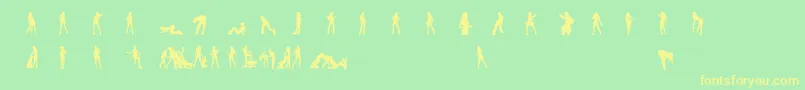 Police N0rpicons1 – polices jaunes sur fond vert