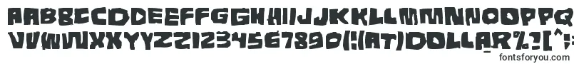 Шрифт Tunnepinta – разрушенные шрифты