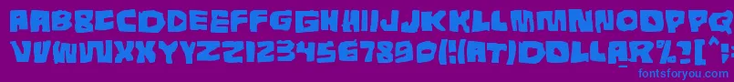 Tunnepinta Font – Blue Fonts on Purple Background