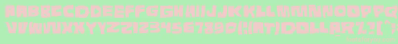 Tunnepinta Font – Pink Fonts on Green Background