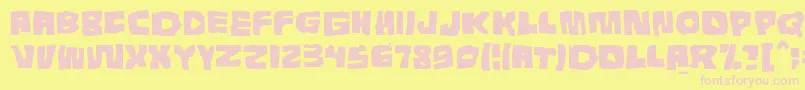 Tunnepinta Font – Pink Fonts on Yellow Background