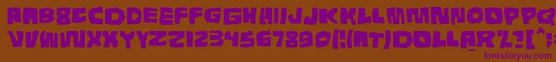 Tunnepinta Font – Purple Fonts on Brown Background