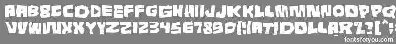 フォントTunnepinta – 灰色の背景に白い文字