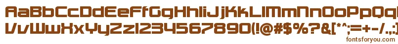 Шрифт CharlieBrownM54 – коричневые шрифты на белом фоне