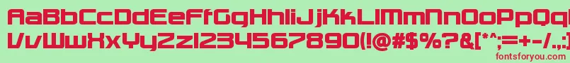CharlieBrownM54 Font – Red Fonts on Green Background