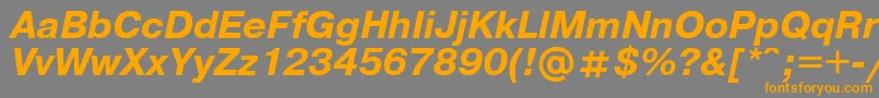 Pragm12 Font – Orange Fonts on Gray Background