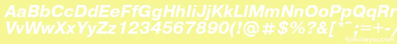 Pragm12 Font – White Fonts on Yellow Background