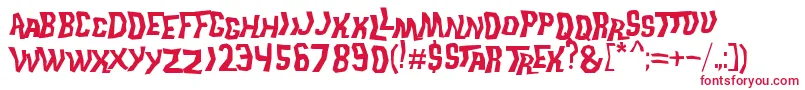 TrekDisruptorBlast Font – Red Fonts
