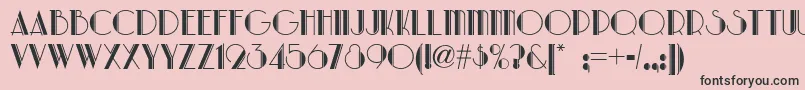 Parklanenf Font – Black Fonts on Pink Background