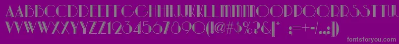 Parklanenf Font – Gray Fonts on Purple Background