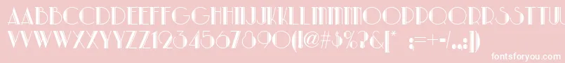 Parklanenf Font – White Fonts on Pink Background