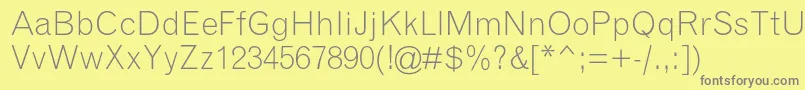 More about GrotesquemtstdLight Font GrotesquemtstdLight Font – Gray Fonts on Yellow Background