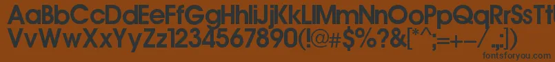 Ronaldo Font – Black Fonts on Brown Background