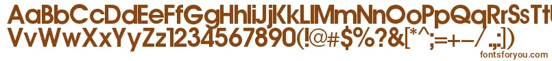 Ronaldo Font – Brown Fonts on White Background