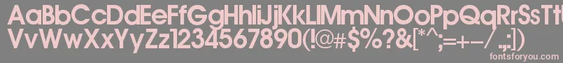 Ronaldo Font – Pink Fonts on Gray Background