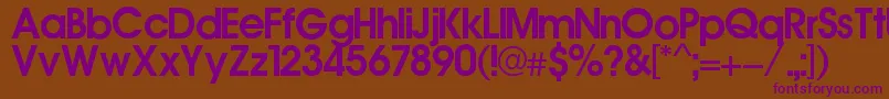 Ronaldo Font – Purple Fonts on Brown Background