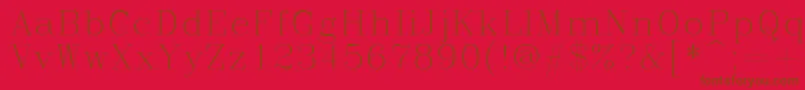 Шрифт Romanc – коричневые шрифты на красном фоне