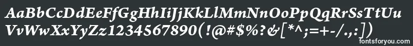ArnoproBolditaliccaption Font – White Fonts