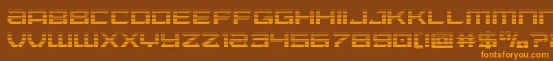 Laserwolfgrad Font – Orange Fonts on Brown Background