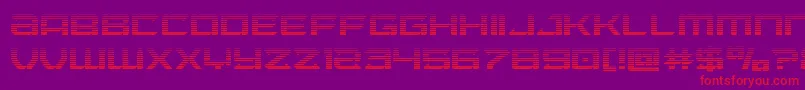 Laserwolfgrad Font – Red Fonts on Purple Background