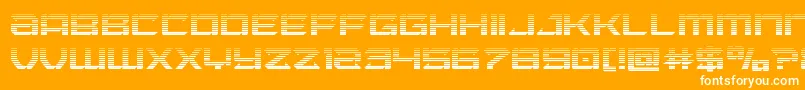 Laserwolfgrad Font – White Fonts on Orange Background