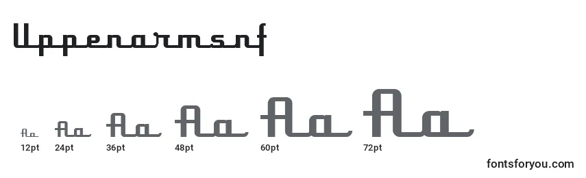 Uppenarmsnf Font Sizes