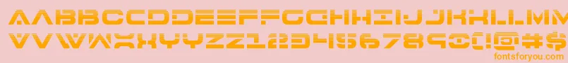 fuente 7thservicehalf – Fuentes Naranjas Sobre Fondo Rosa