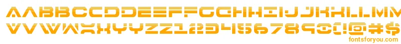 Czcionka 7thservicehalf – pomarańczowe czcionki