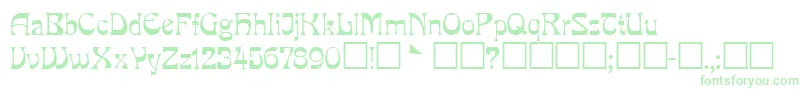 XmastextNormal Font – Green Fonts on White Background