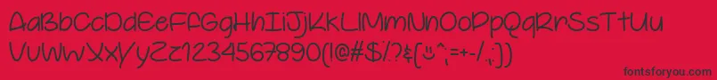 YoureSoCoolTtf Font – Black Fonts on Red Background