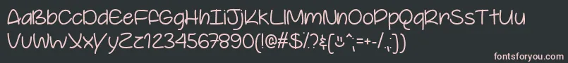 YoureSoCoolTtf Font – Pink Fonts on Black Background