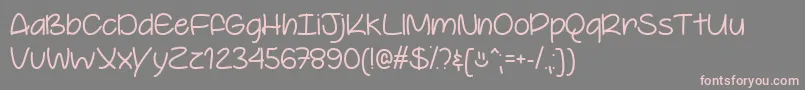 YoureSoCoolTtf Font – Pink Fonts on Gray Background